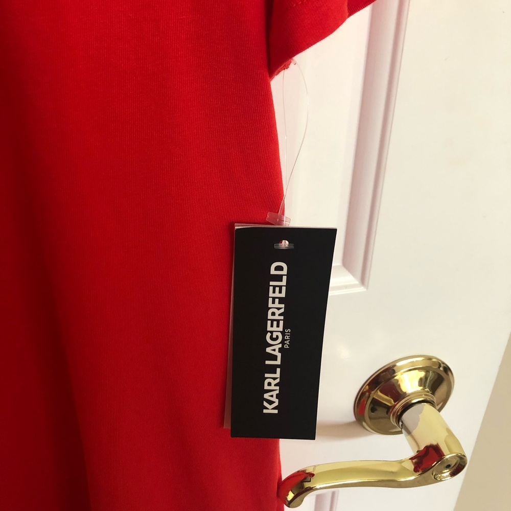 Karl Lagerfeld red T-shirt